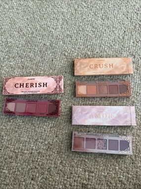 ColourPop Cherish, Crush & Amor Eyeshadow Palettes - Pink, Peach & Purple Shades